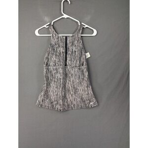 Nike Womens Racerback Tank Top Gray Space Dye Athletic Yoga Gym Size Medium